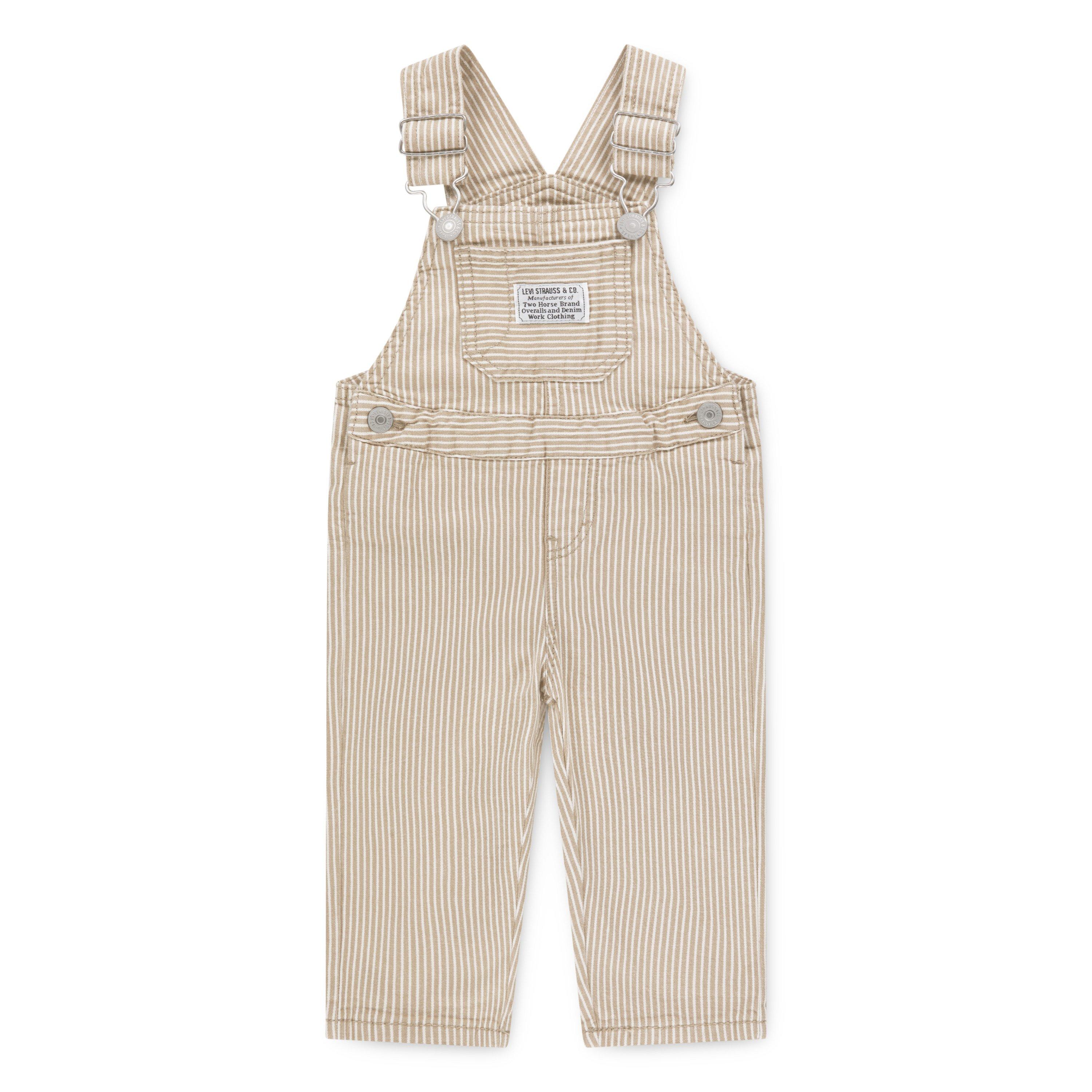 Levi's Infant Boys' Railroad Stripe Tan Overalls - Tan - TAN